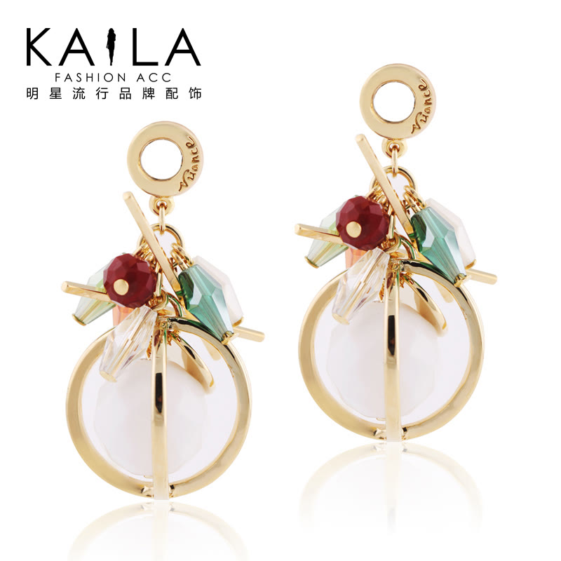 KAiLA 婀娜星球耳环 女 短款 韩版设计时尚耳坠 送礼物耳饰