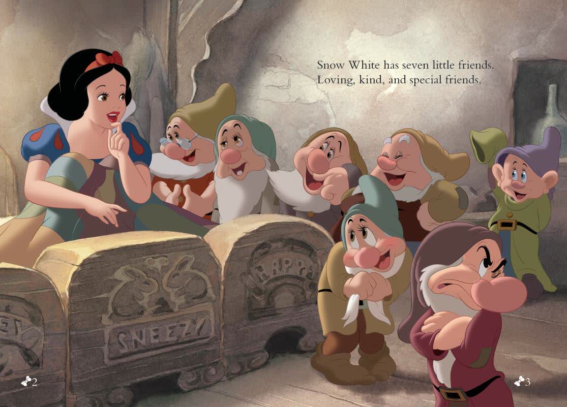 迪士尼动画故事英语分级读物 第1级 白雪公主和七个小