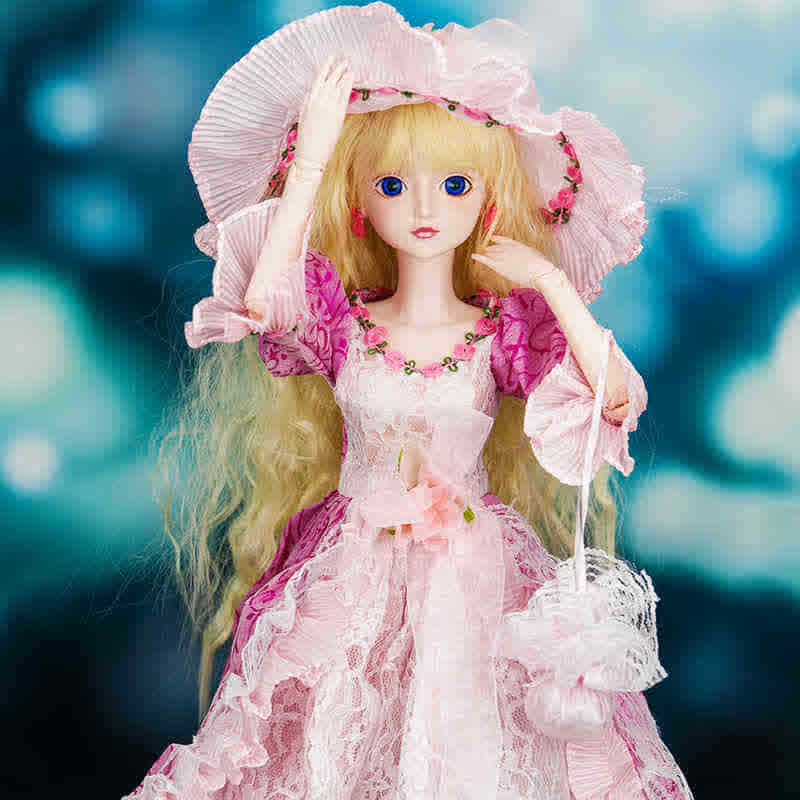正品叶罗丽娃娃公主系列维多利亚60cm能化妆人偶玩具关节可动包邮