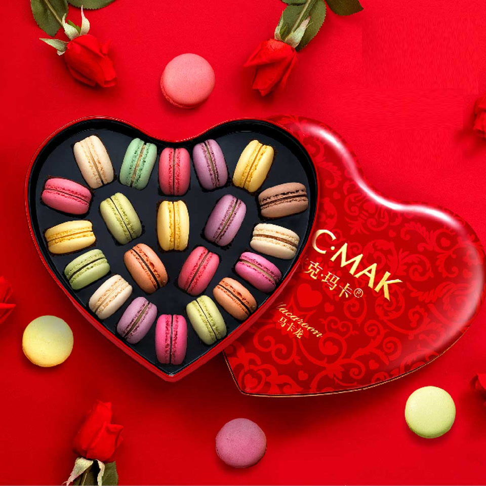 micmak马卡龙甜点巧克力礼盒装甜蜜红送男女友礼物