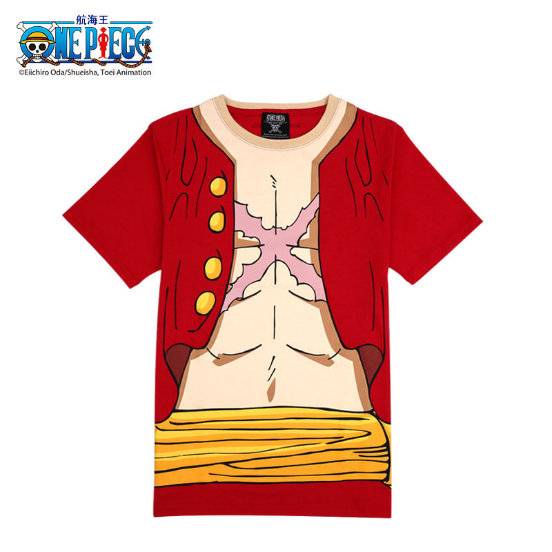 日本动漫航海王海贼王ONEPIECE人物卡通服饰造型印花cosplayT恤