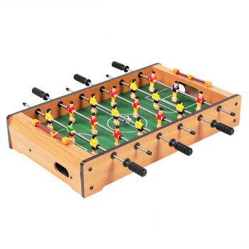 皇冠玩具（ HUANGGUAN）中密度木质足球台 木纹板桌上足球机 小型6杆桌上足球 35