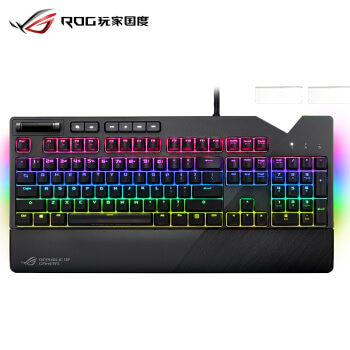 华硕（ASUS）ROG STRIX FLARE 耀光机械游戏键盘 RGB Cherry红轴 幻彩背光 可定制铭牌 绝地求生吃鸡键盘
