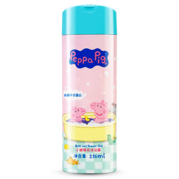 小猪佩奇（Peppa Pig）儿童沐浴露 236ml（浴室款）