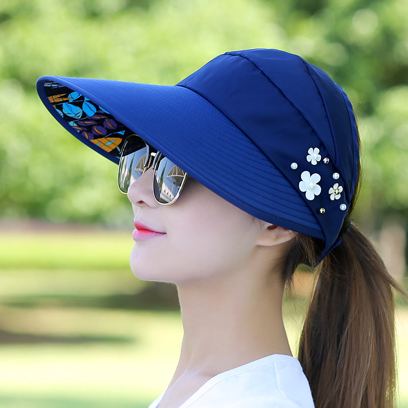 夏天休闲百搭防紫外线韩版可折叠防晒遮阳帽