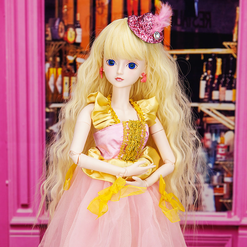 正品叶罗丽娃娃公主系列金粉世家60cm化妆改装人偶玩具包邮