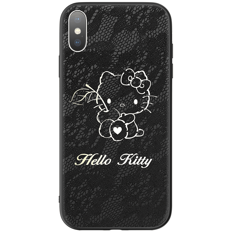 Hello Kitty  iphonex手机壳苹果x硅胶蕾丝全包防摔保护套
