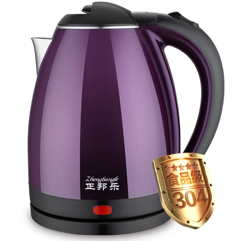 正邦乐电热水壶2L大容量不锈钢内胆家用烧水壶家用电茶壶电水壶