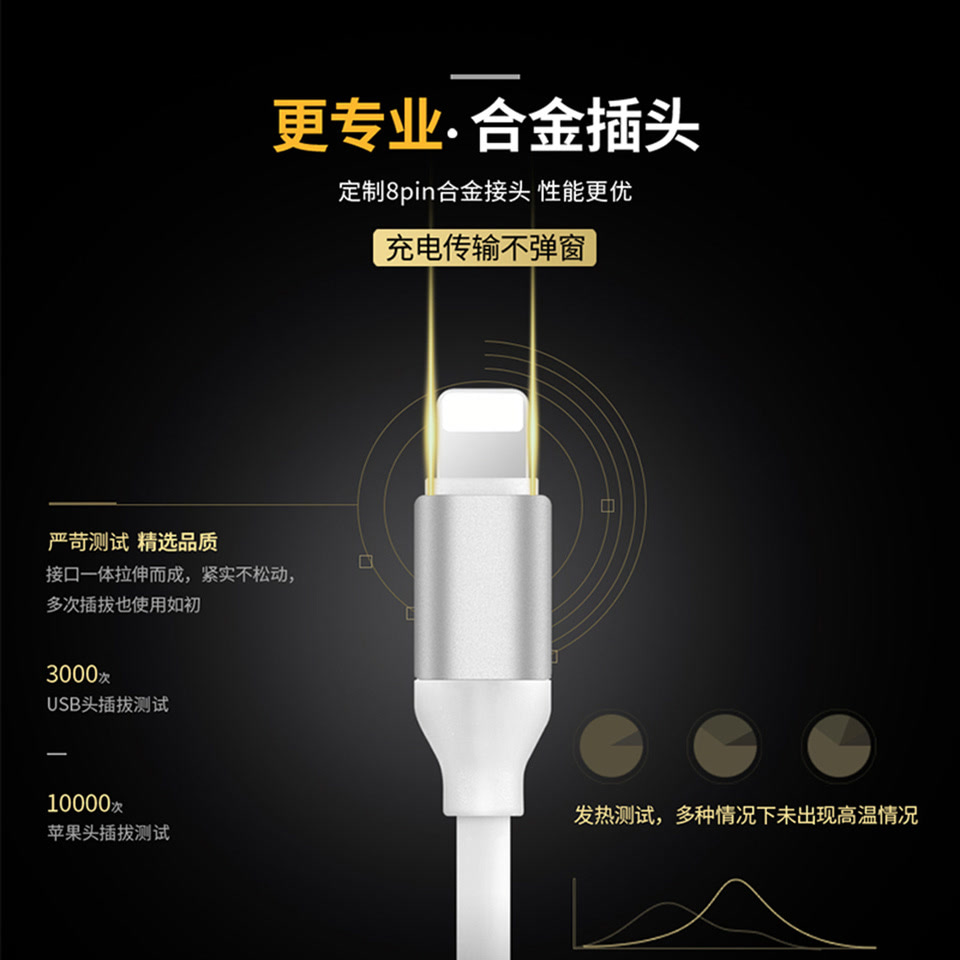 维肯/Viken 苹果接口高弹数据线充电线 适用于苹果