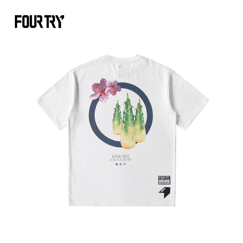 FOURTRY × And brand国潮万物复苏印花短袖T恤